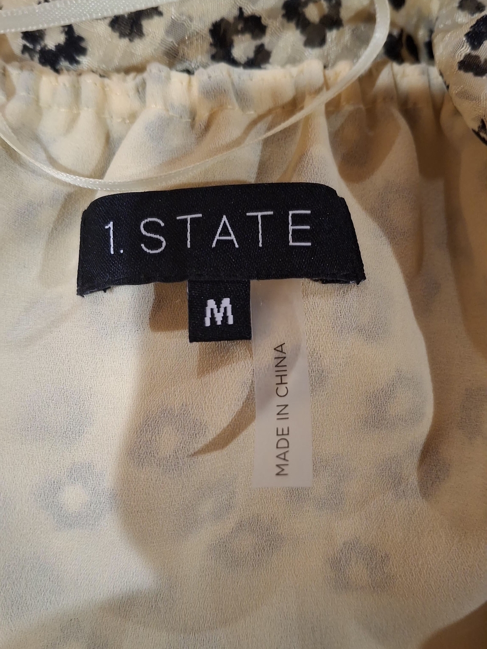 1. State Yellow Off-Shoulder Floral Tie-Waist Midi Dress - Picture 2 of 16